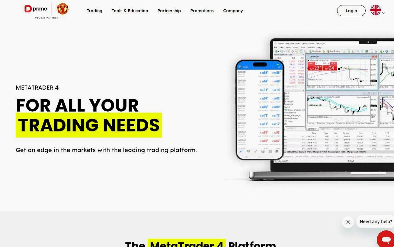 The platform page on the Doo Prime website